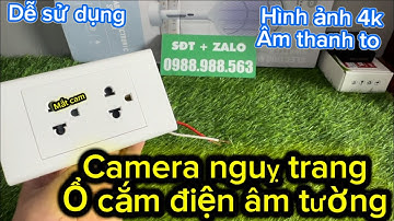 Camera nguỵ trang ổ cắm điện âm tường-camera mini siêu nhỏ giấu kín-camera wifi xem trực tiếp từ xa