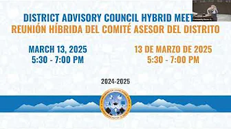 District Advisory Council --- March 13, 2025