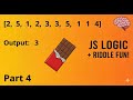 JavaScript Logic Tricks + Riddle Challenge | Arrays, Loops &amp; Count Words #javascript #riddles