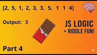JavaScript Logic Tricks + Riddle Challenge | Arrays, Loops & Count Words #javascript #riddles