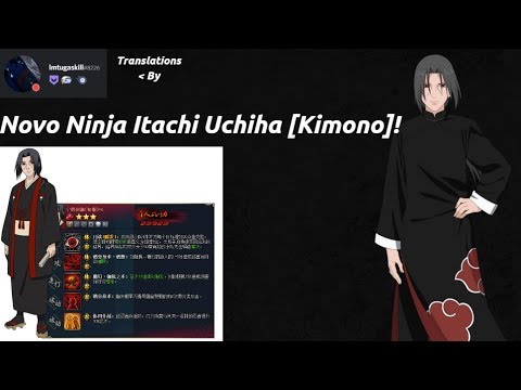 Naruto Online Novo Ninja Itachi Uchiha Kimono