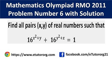 Mathematics Olympiad Solved Problem RMO 2011 Problem Number 6 with Solution
