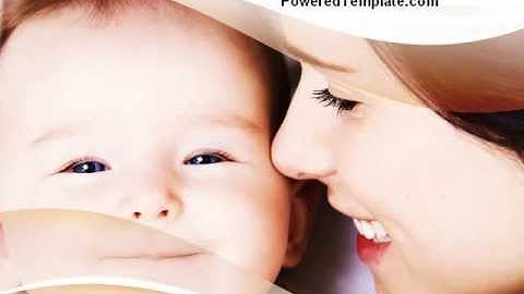 Baby Smile PowerPoint Template by PoweredTemplate.com