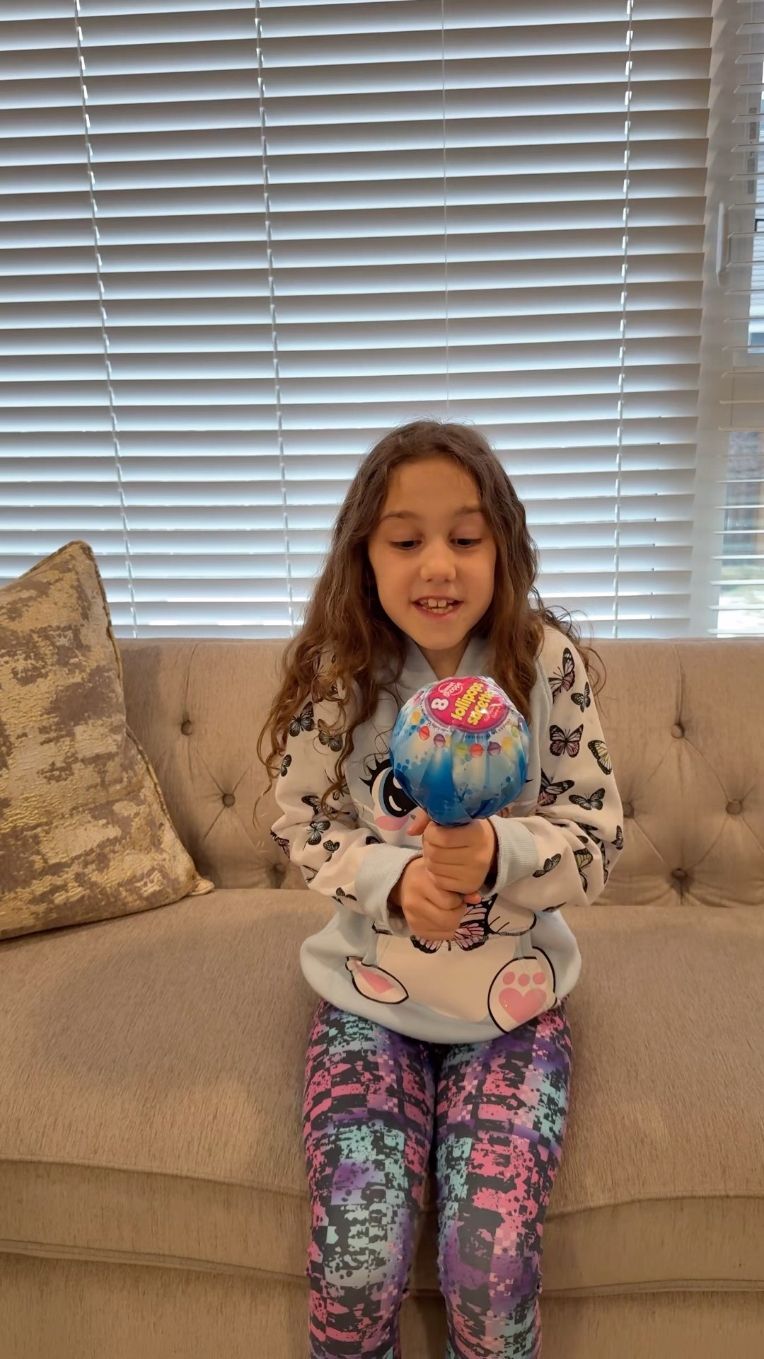 Funny sister gets big lollipop ? ?