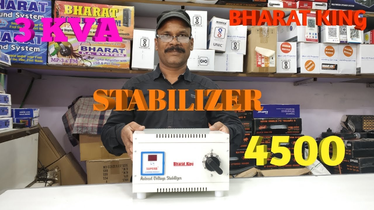 BHARAT ELECTRONICS BEST STABILIZER 3KVA PRICE4500 AUTO CUT STABILIZER
