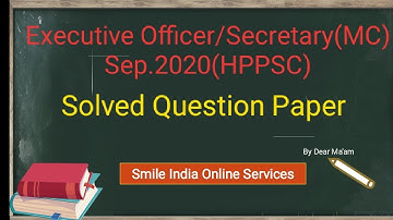 Executive Officer/Secretary(MC) Sep.2020(HPPSC)