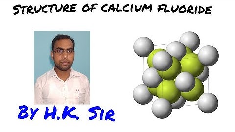 Structure of calcium fluoride(CaF2)