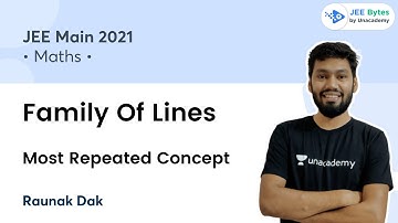 Family of Lines | Most Repeated Concept | JEE Bytes by Unacademy | Raunak Sir