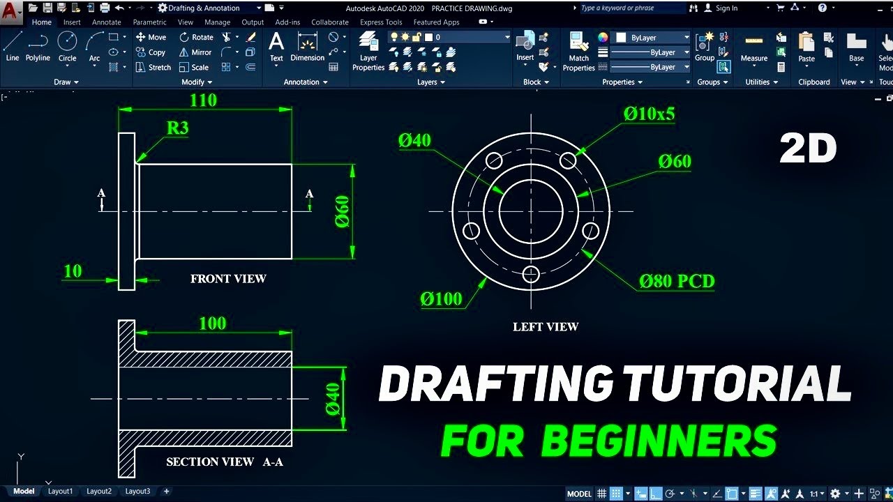 AutoCAD How to Put Dimension in Drawing | How to Add Dimensions in ...