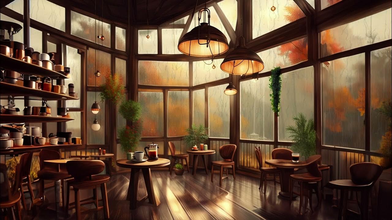 Rainy Jazz Cafe: Soft & Relaxing Jazz Cafe Ambience with Piano & Rain ...