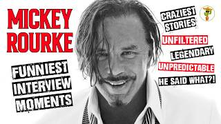 Famous Mickey Rourke - FUNNIEST Interview Moments 😂 Wild Stories You Won’t Believe! Wealth