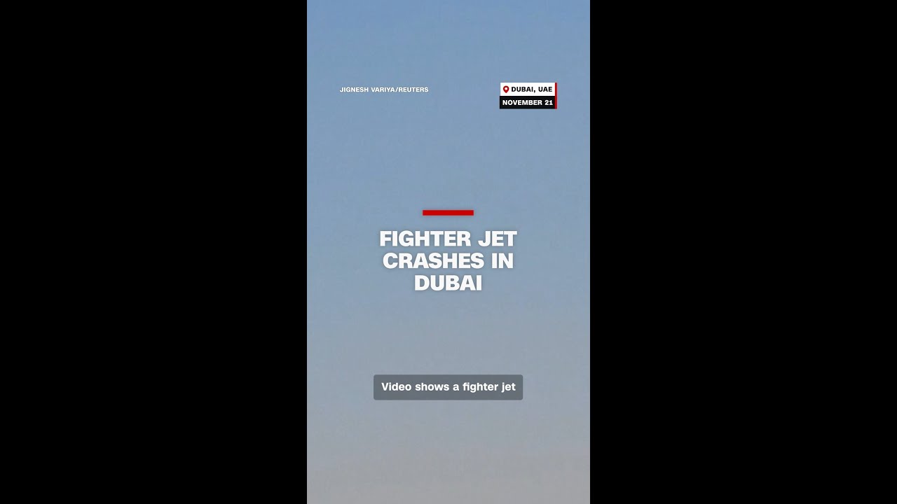 Fighter jet crashes in Dubai