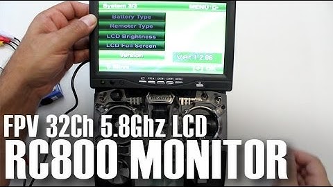 FoxtechFPV RC800 LCD Monitor DVR with Built in 32Ch 5.8Ghz Review - Part 1