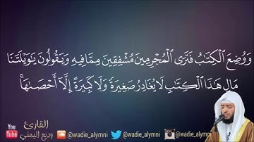 "ولا يظلم ربك أحدا" - للقارئ/ وديع اليمني