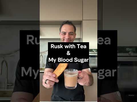Rusk with Chai (Indian tea) blood sugar test.