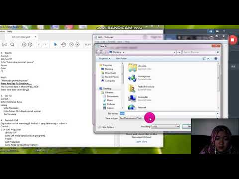 tutorial perintah BATCH FILE - YouTube
