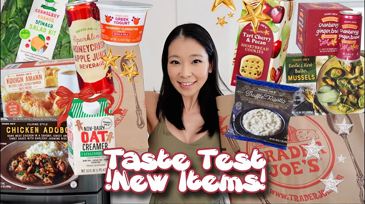 Trying Trader Joe's NEW items! trader joes new arrivals taste test haul! TJ’s holiday items