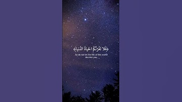 فلا تغرنكم الحياة الدنيا حالات واتساب قرآن كريم #ياسر_الدوسري #القرآن_الكريم #راحة_نفسية
