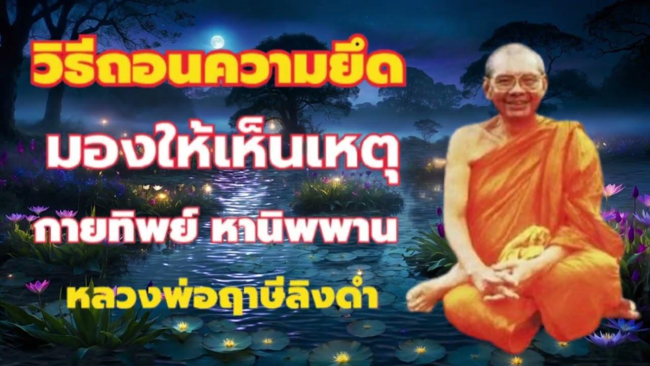 วิธีถอนการยึดมั่น กายทิพย์ การพรหม กายเทวดายังทุกข์ ฝึกให้ถึงนิพพาน หลวงพ่อฤาษีลิงดำ