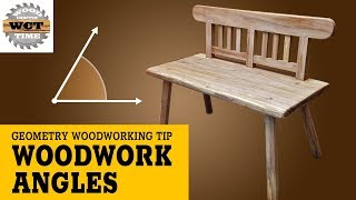 Woodworking Angles Building A Chair - Geometry Tip (Part 1)