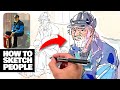 How to Sketch People Step by Step | Simple Sketching Method thumbnail