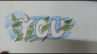 how to draw letters with objects - 3D line drawing