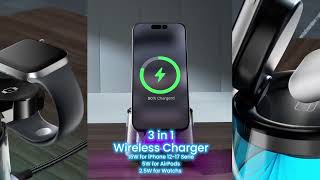 BO-WL25 5 in 1 Wireless Charging Station with Speaker