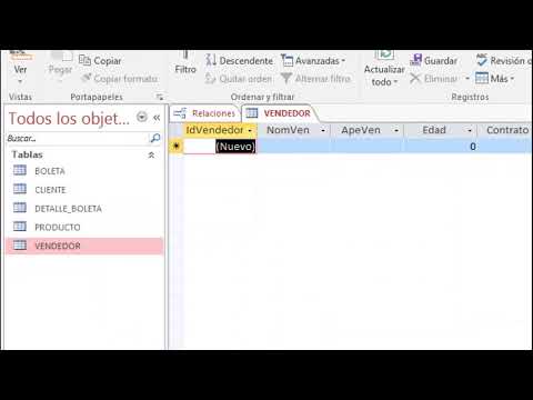 Cómo copiar la estructura de una tabla en Microsoft Access - Video