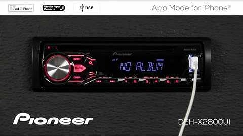 How To - DEH-X2800UI - App Mode for iPhone