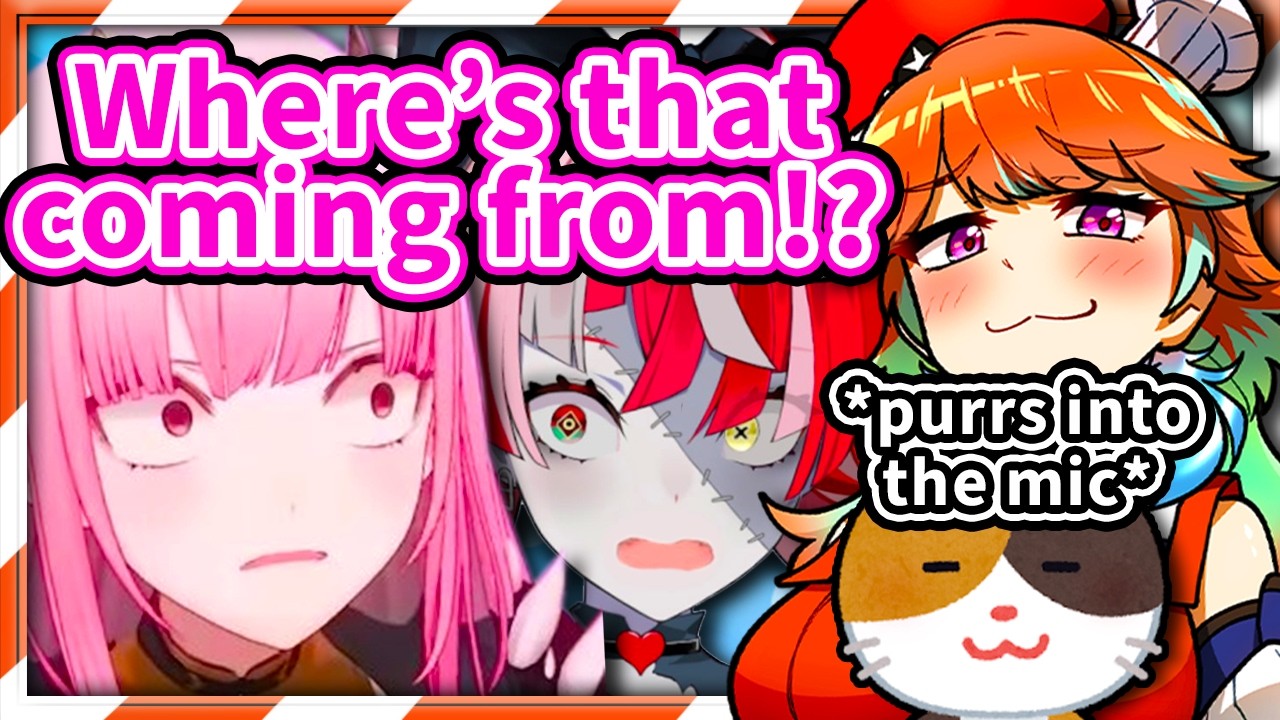 Kiara's Cat Purrs Into The Mic and Confuses The Sh*t Out of Everyone 【HololiveEN】
