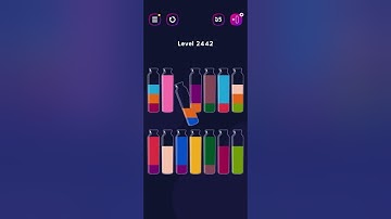 Get Color Level 2442 #colorgames #watersortpuzzle #watersort #watersortgame