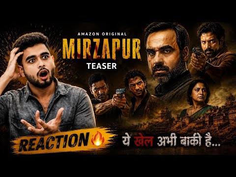 Reaction on Mirzapur The Movie | Official Hindi Teaser Pankaj Tripathi Ali Fazal Divyenndu 4th Sept