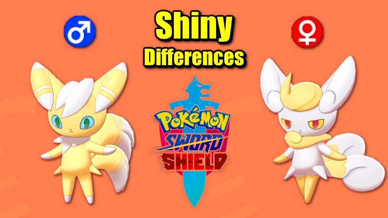 Pokémon Sword & Shield - All SHINY Gender Differences 