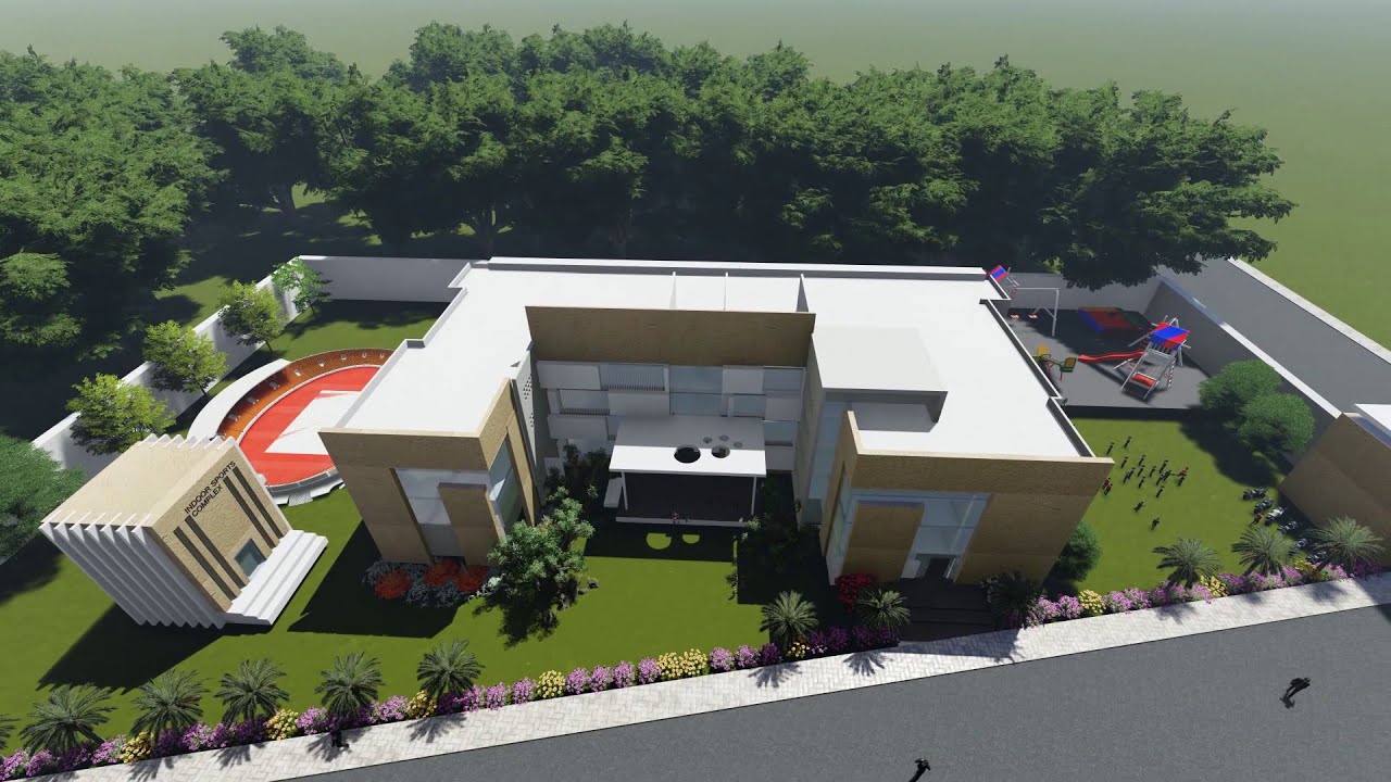 School  3D Walkthrough video