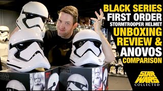 Black Series First Order Stormtrooper Helmet Unboxing, Review and Anovos Comparison