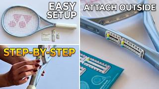 Attaching Scoring Right score keeper to the outside of your racquet #scoringright #tennis
