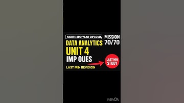 Data Analytics-315336- Unit 4 Exam Question #kscheme #msbte #dataanalytics #diploma #kscheme #exam