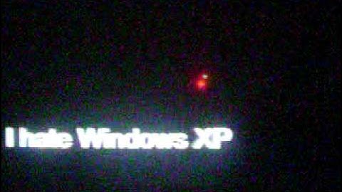 3d Windows ScreenSavers - "I Hate Windows XP" Text