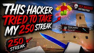 This Hacker Tried to Take My 250 STREAK… (Knife Duels)