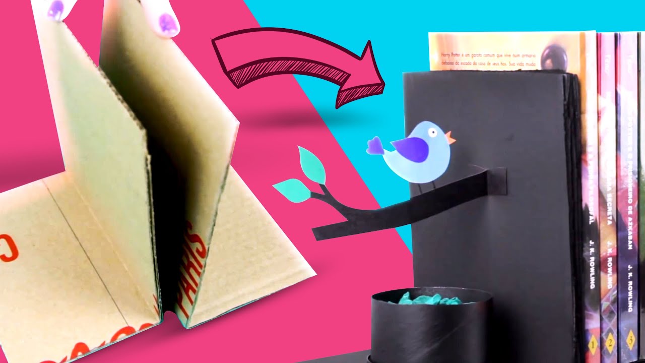 Apoiador de Livros =DiY YouTube Artesanato Com Madeira Pregos E Linha ~ Apoiador de Livros =DiY YouTube