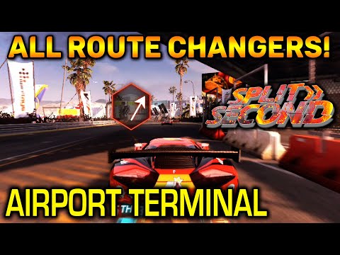 ALL ROUTE CHANGERS in Airport Terminal! | Split/Second