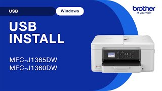 Install MFCJ1365DW with USB - Windows