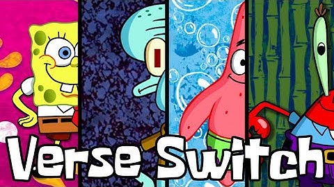 SpongeBob Theme Song Remake but EVERY VERSE SWITCHES between Sponge, Pat, Squid, and Krabs!