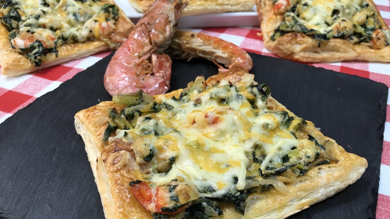 😋 HOJALDRE de PUERROS y LANGOSTINOS