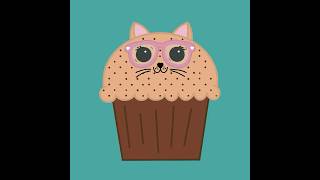 Nerdy Chocolate Chip Muffin Cat Time Lapse #timelapse #drawing #illustration