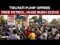 Tirupati Petrol Pump Gives FREE 1 Litre Fuel | Massive Crowds Rush
