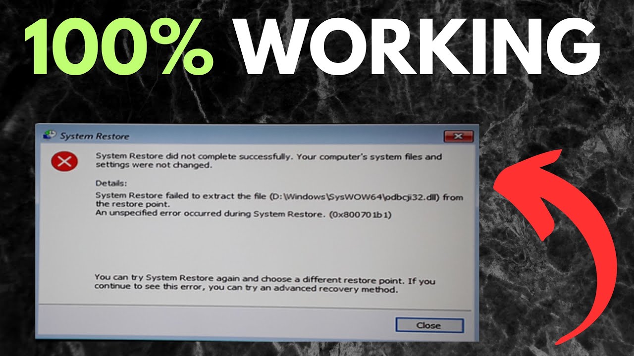 How To Fix An Unspecified Error Occurred On Windows - YouTube