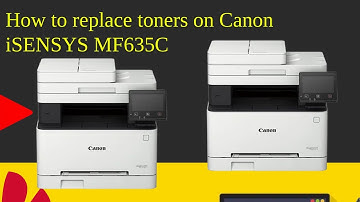 How to replace toner cartridges on Canon iSENSYS MF635C
