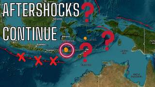 Multiple large Aftershocks today Flores Indonesia Region. Wednesday Night Earthquake update.