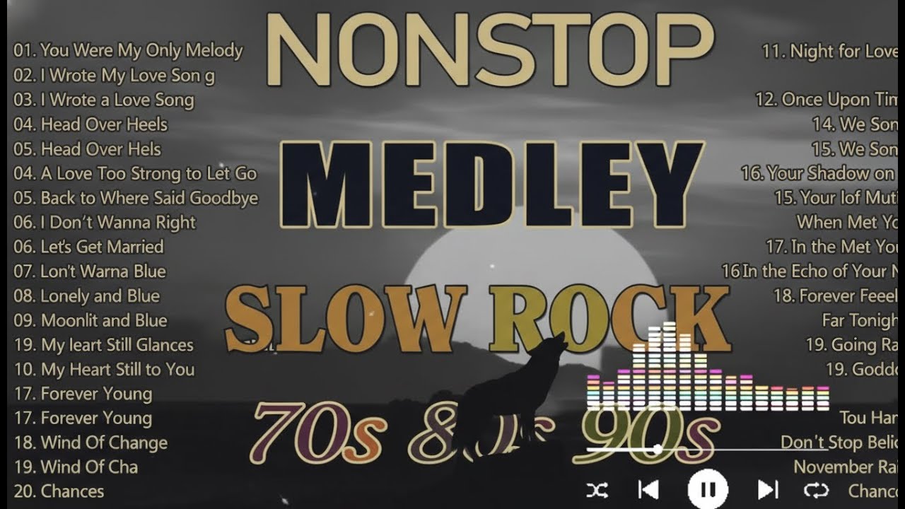 Slow Rock Love Songs Nonstop 🎷 Best Romantic Rock Ballads 70s 80s 90s ...